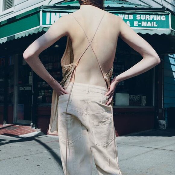 Zara Gold Sequin Top - Picture 2 of 6